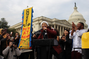 FFF grantee, The National Korean American Service & Education Consortium (NAKASEC), at a rally in D.C.