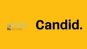 The logos of NCRP and Candid.