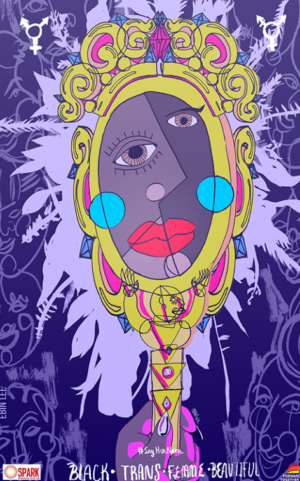 Black Trans Femme Beautiful - by Ebin Lee